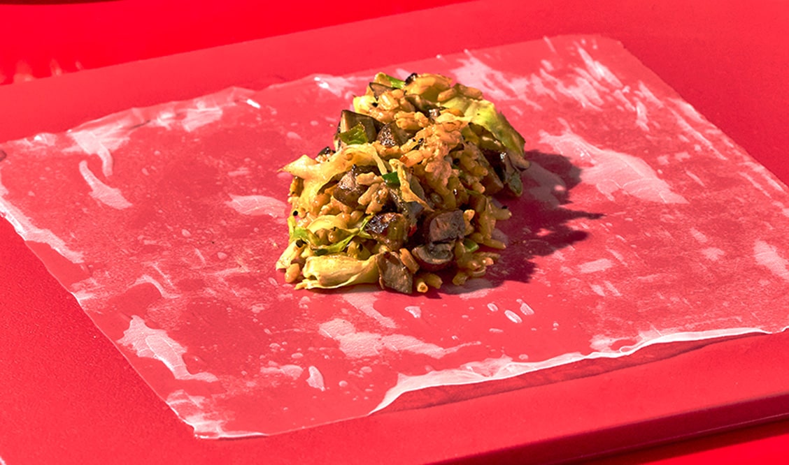 How to make crispy rice paper dumplings.